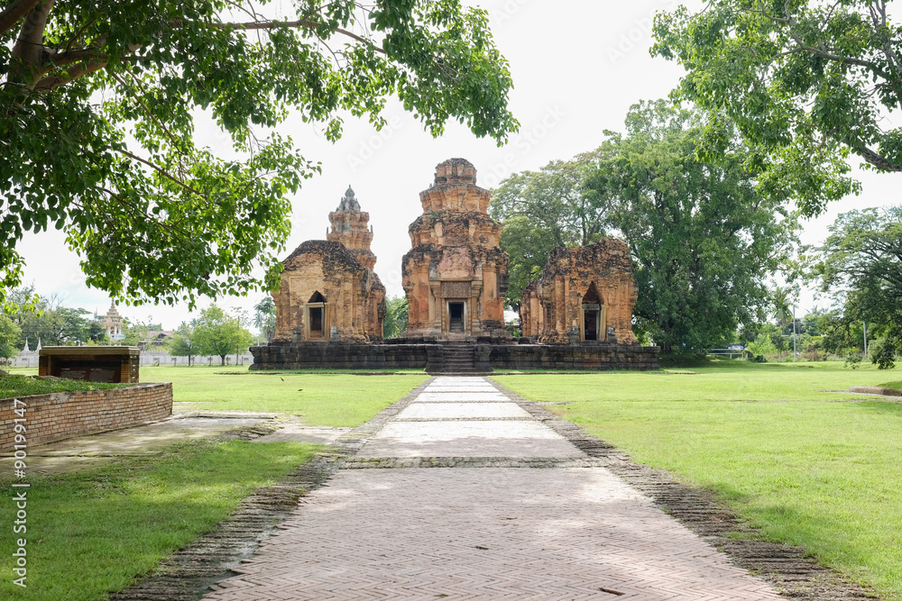 castle rock temple in sikhoraphum, surin, thailand