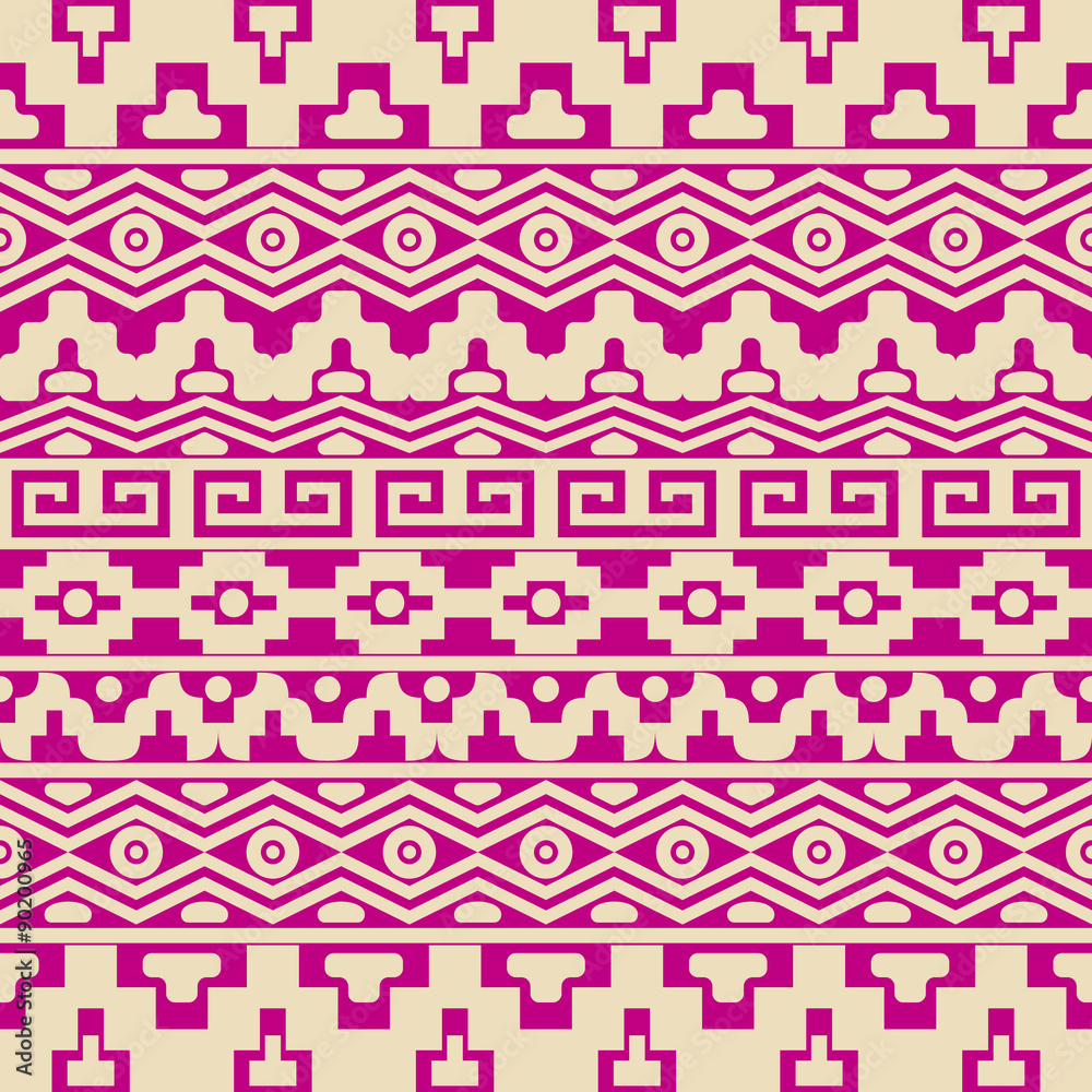 Fototapeta premium Aztec seamless pattern