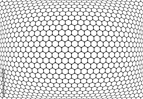 Hexagons pattern. Abstract textured latticed background.