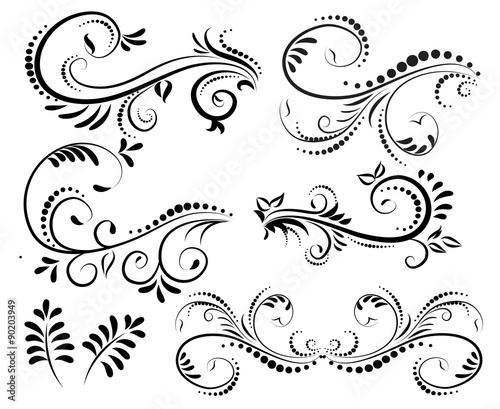 Swirl elements for design