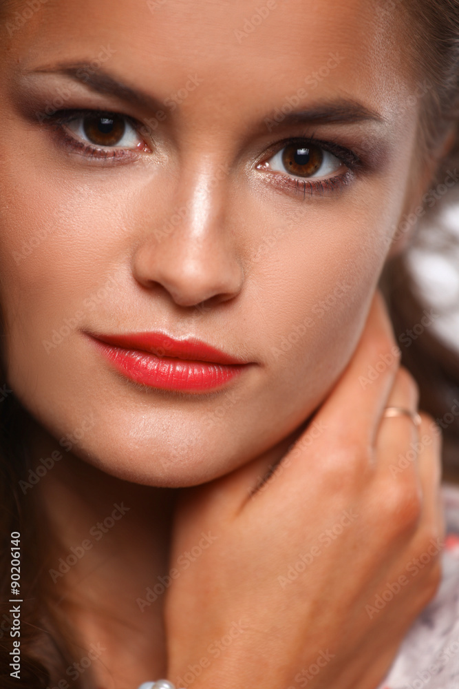 Portrait of young beautiful brunette woman Portrait of young beautiful brunette woman