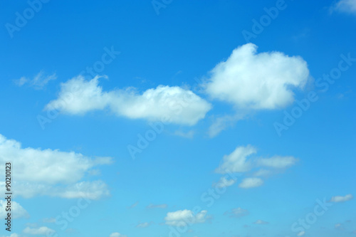 Blue sky background with clouds © Africa Studio