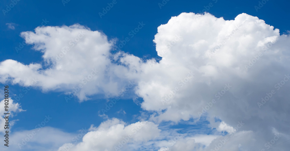 Blue sky background with white clouds on the bright day summer. Blue sky background with white clouds on the bright day summer.