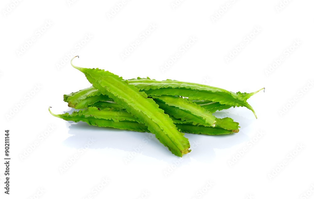  Winged Beans on white background