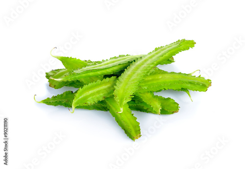  Winged Beans on white background photo