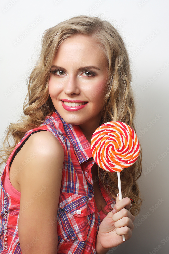  young girl with lolipop