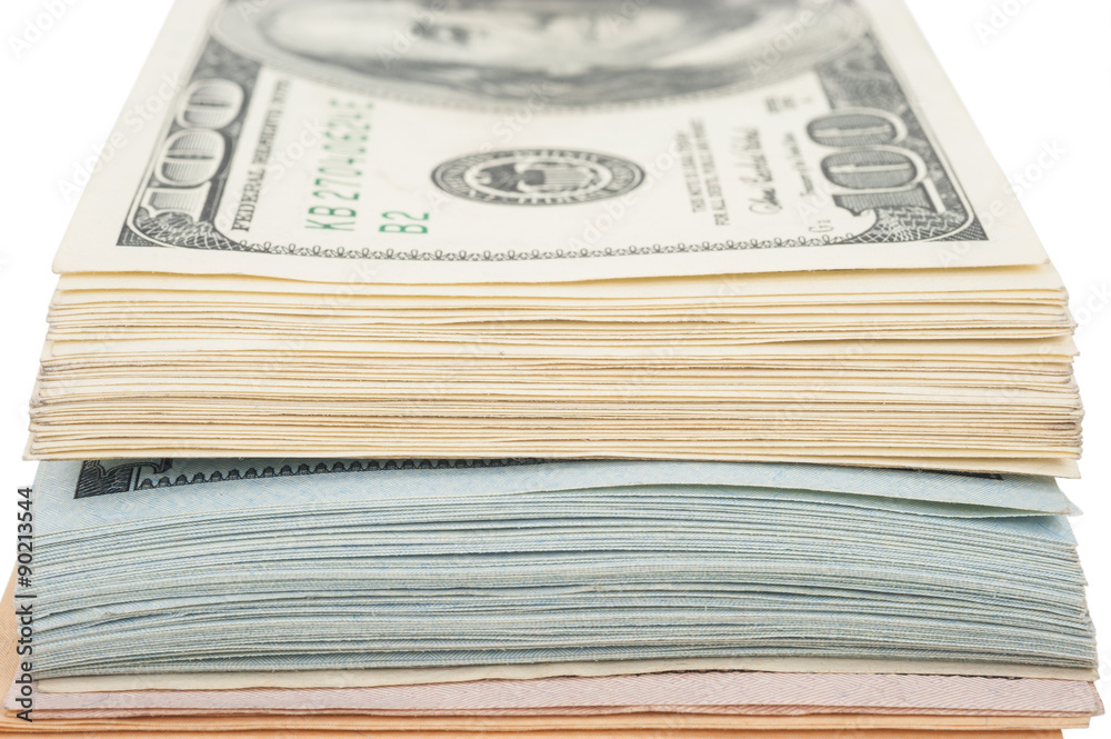 Stack of money american hundred dollar bills Stack of money american hundred dollar bills