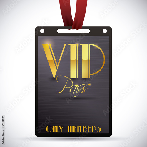 VIP card design.
