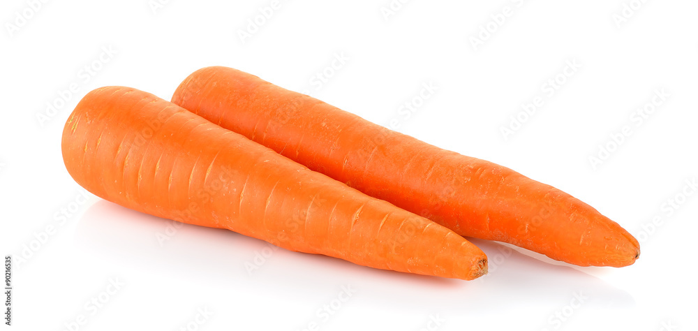 Carrot isolated on the white background Carrot isolated on the white background