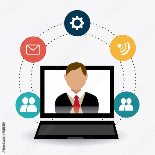 Social media design.