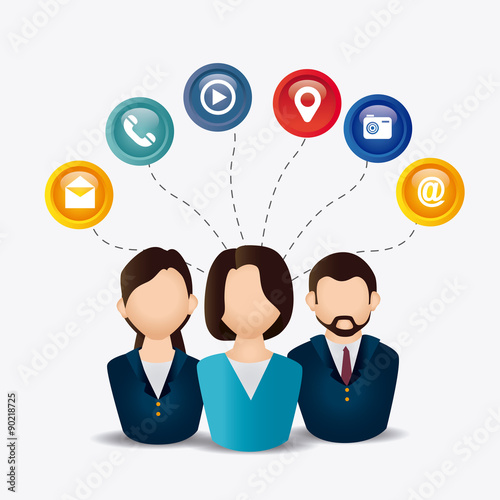 Social media design.