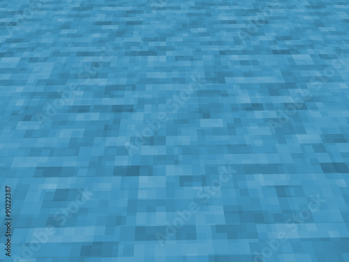 Texture of pixelated flowing water