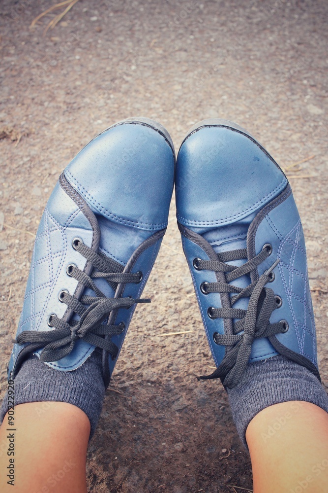 Selfie of sneakers Selfie of sneakers