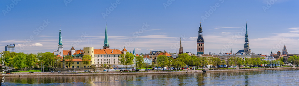 Panorama of Riga, Latvia