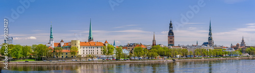 Panorama of Riga, Latvia photo