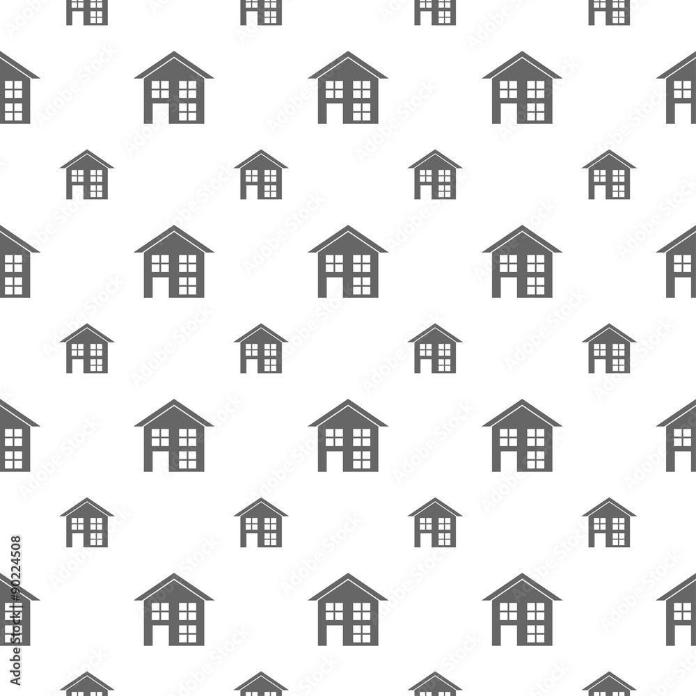 seamless pattern with building