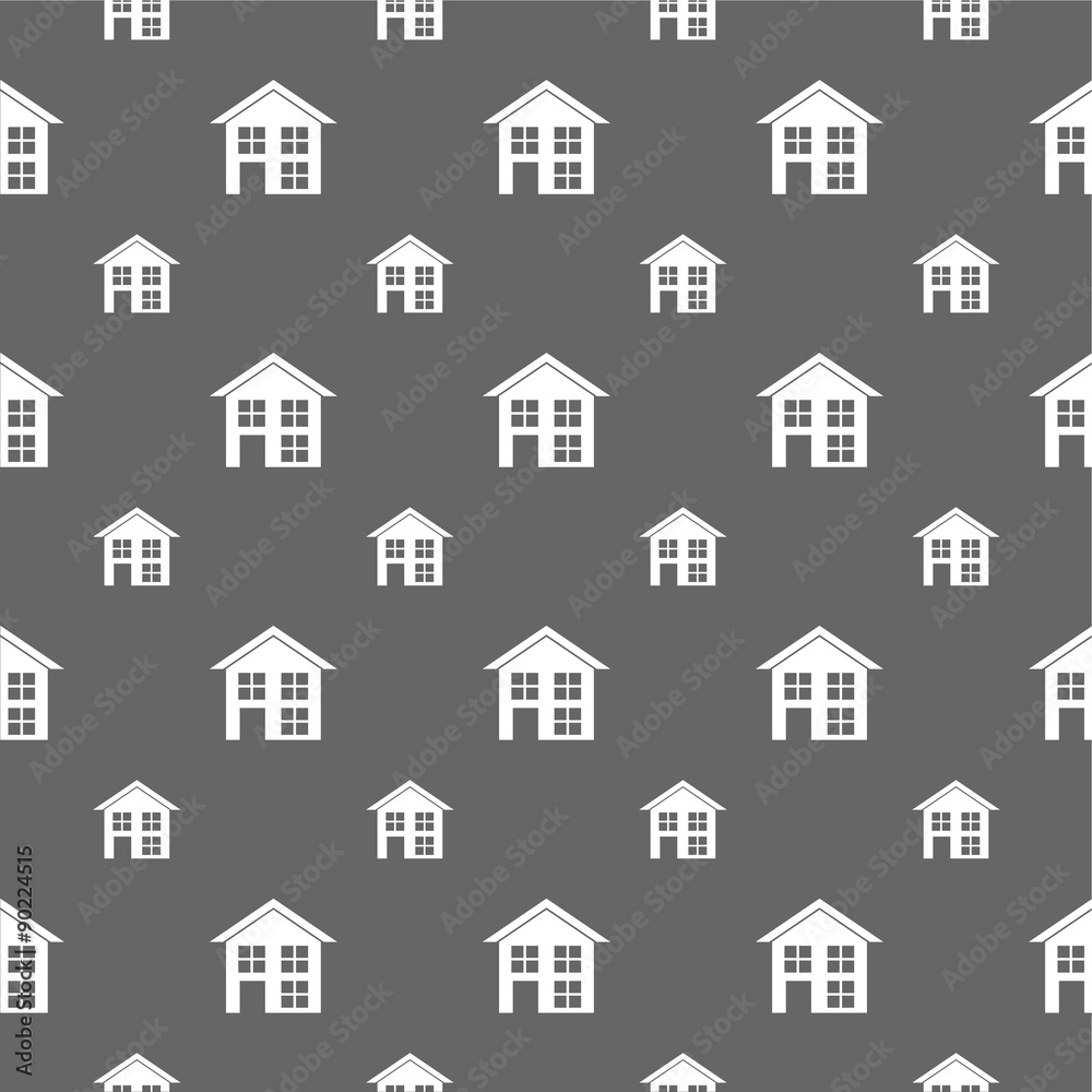 seamless pattern with building
