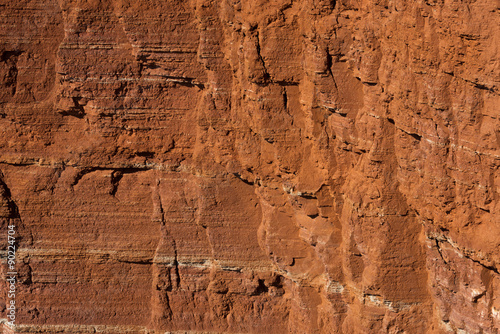 texture of red sandstone cliffs at heligoland