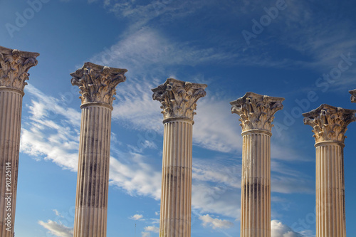 Roman columns of the second century before Christ in Cordoba, Sp photo