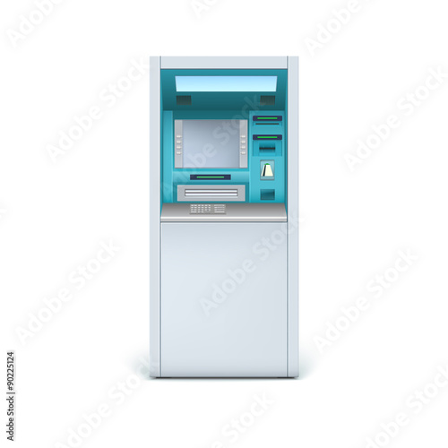 Cash machine closeup