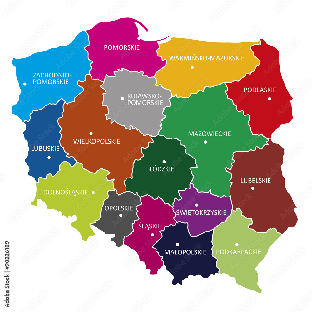 województwa, POLSKA