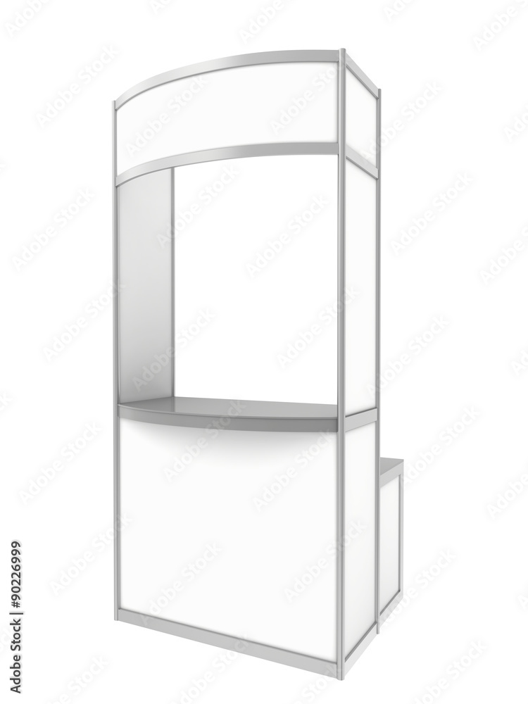 Blank Exhibition Trade Stand. isolated on white background Blank Exhibition Trade Stand. isolated on white background
