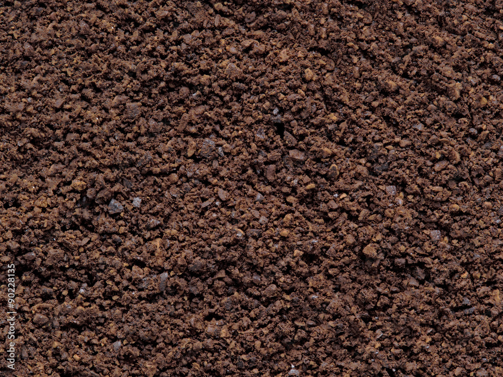 grounded coffee bean food background