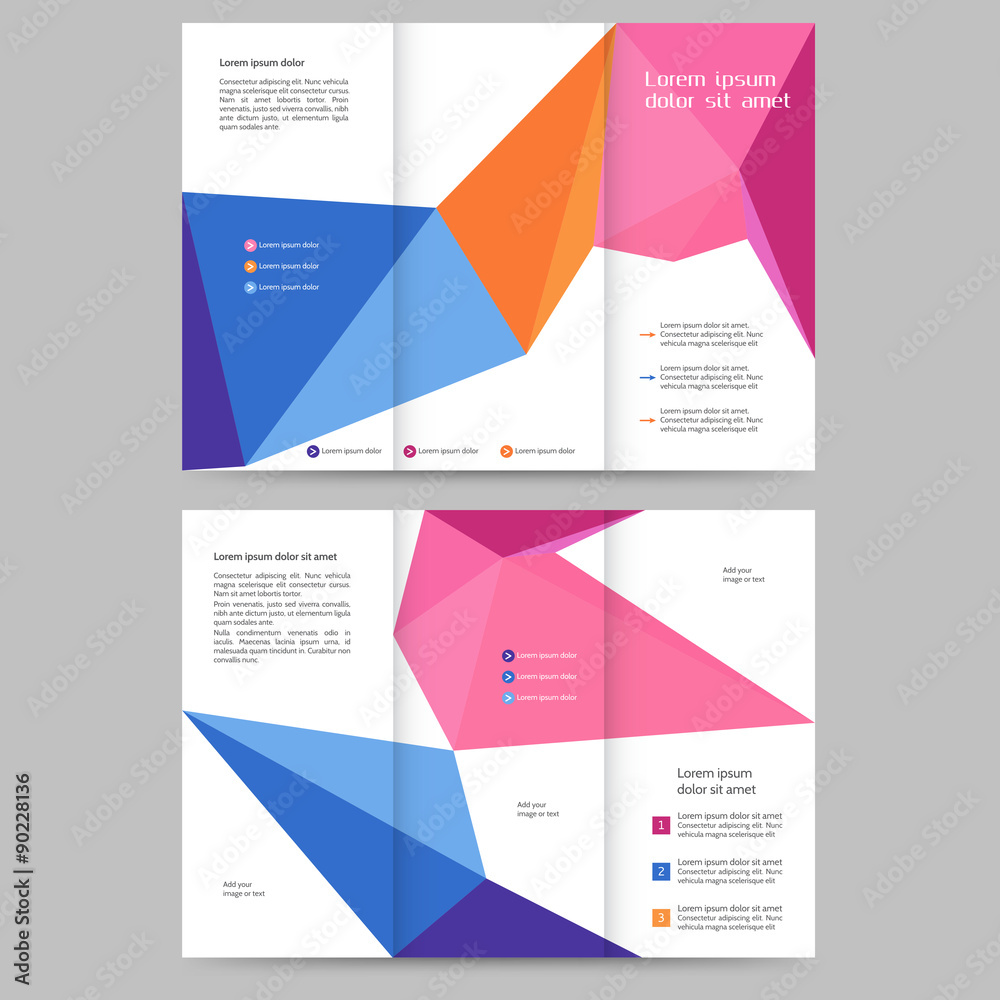Abstract brochure template Abstract brochure template