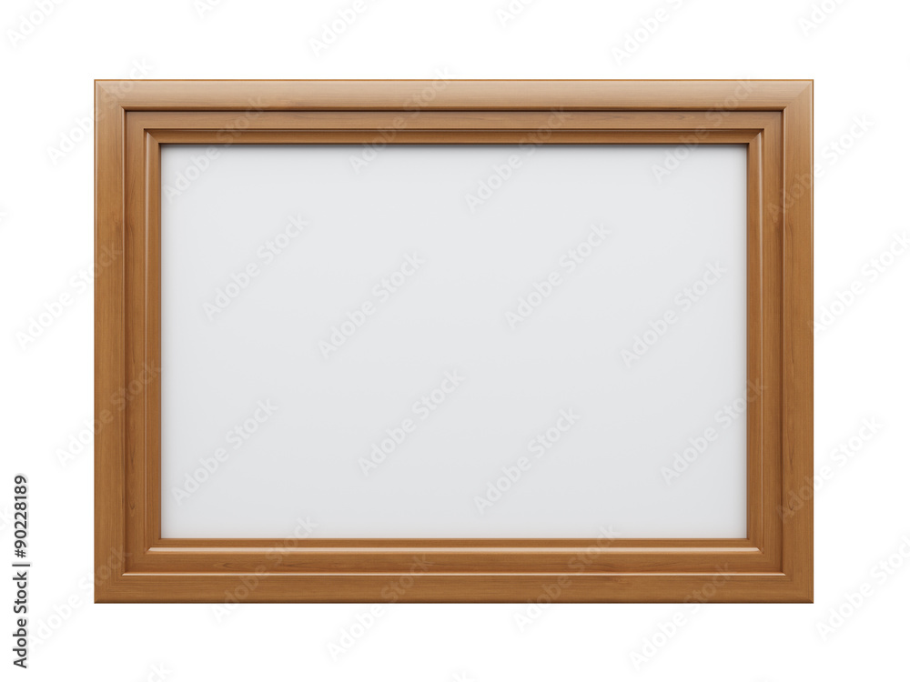 Realistic picture frame isolated on white background. Realistic picture frame isolated on white background.