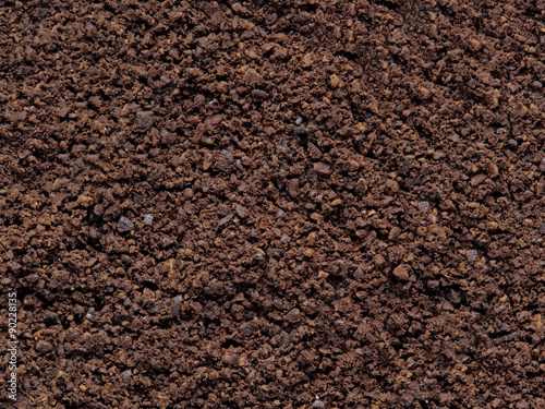 Obraz na płótnie grounded coffee bean food background w salonie