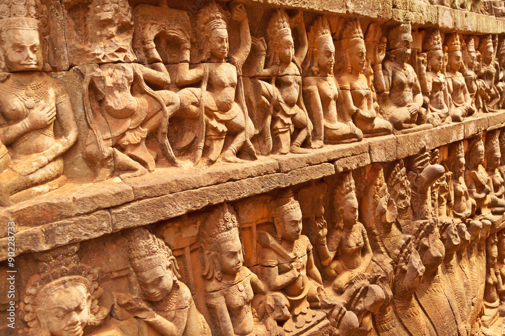 Fototapeta premium Terrace of the Leper King, Angkor Wat, Cambodia