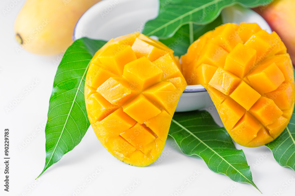mango fruit isolated on white background mango fruit isolated on white background