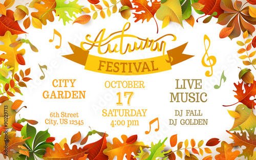 Autumn Festival template.