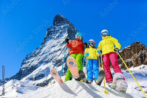 Family winter ski holidays in Zermatt, Switzerland
