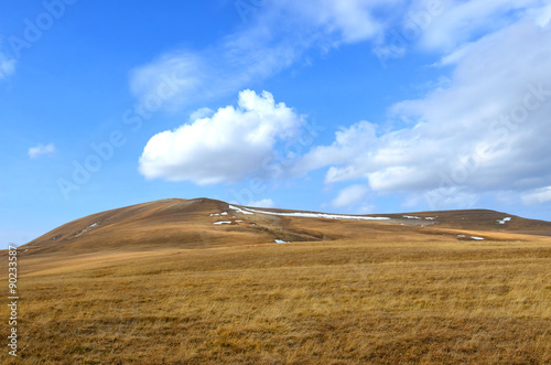 Autumn mountains ladscape. Lagonacky plateau in the Caucasian Biosphere Reserve, Adygeya, Russia. photo