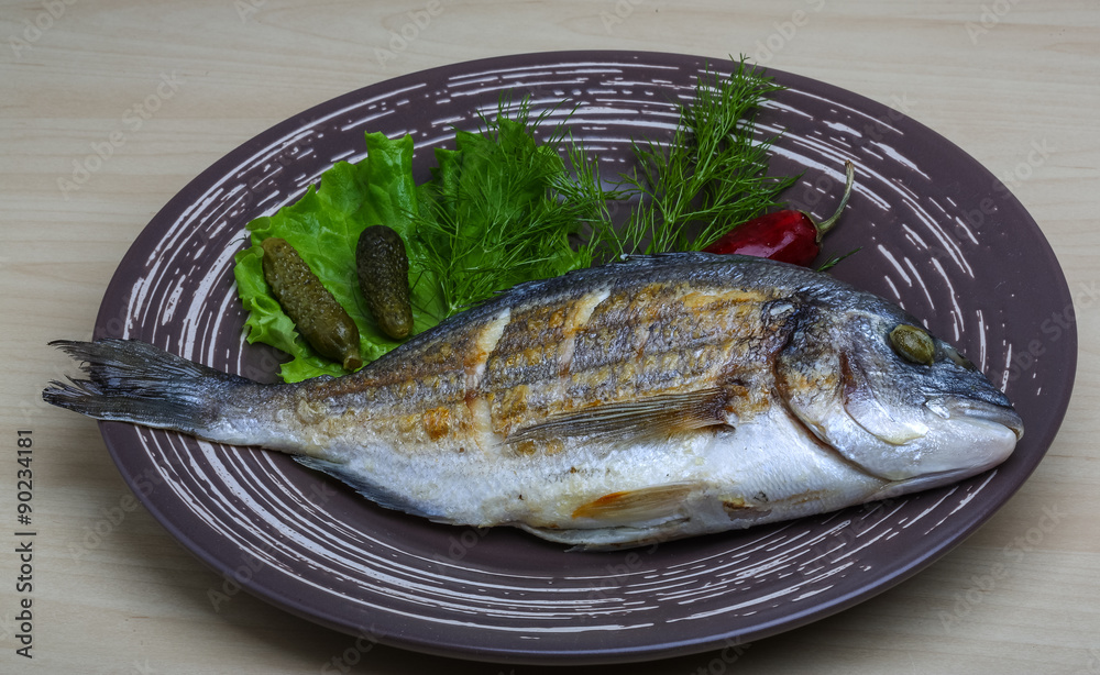 Grilled dorado