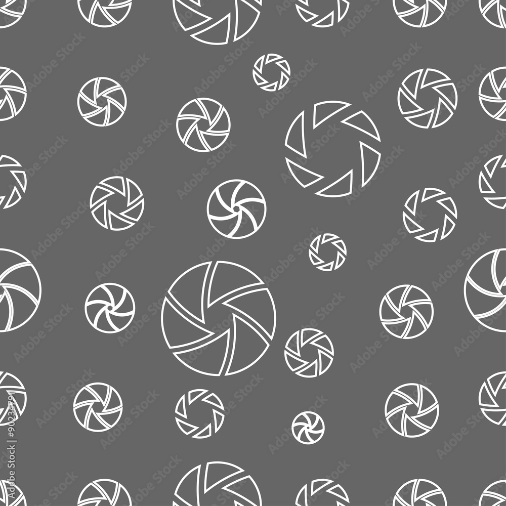 seamless pattern with camera shutter