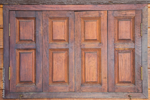 Fototapeta Naklejka Na Ścianę i Meble -  Old wooden window.