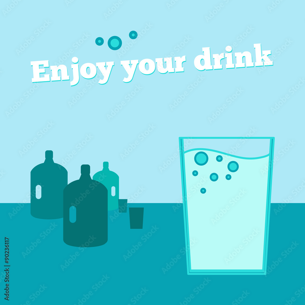 Naklejka premium Vector poster, banner with goblet of martini and olives