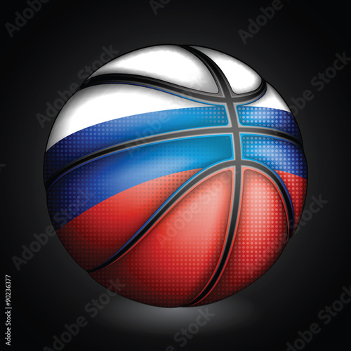 Russian basket ball, vector