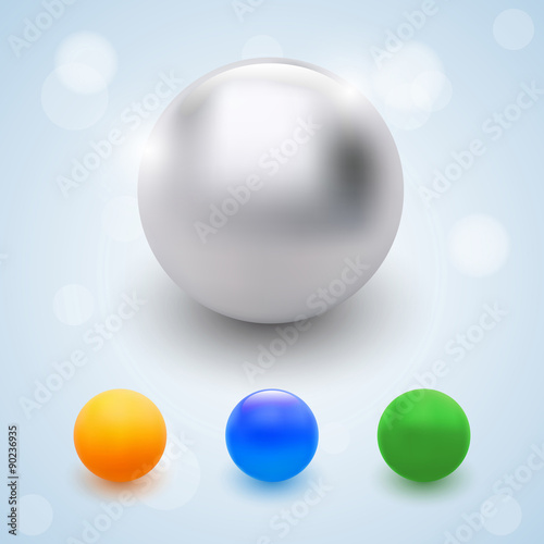 Abstract multicolored balls, celebrate beads