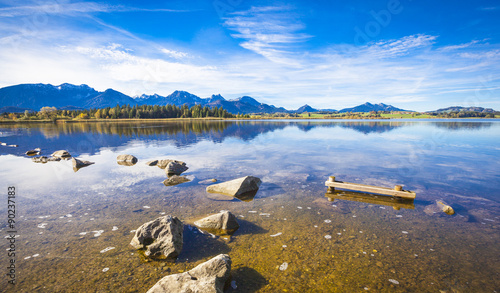 Hopfensee im Allgaeu im Herbst photo