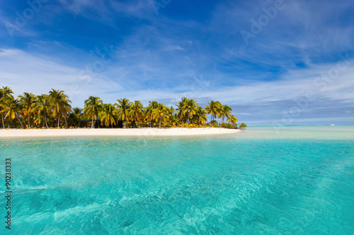 Stunning tropical beach at exotic island in Pacific © BlueOrange Studio
