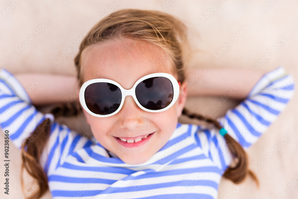 Adorable little girl on vacation Adorable little girl on vacation