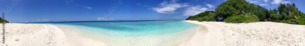 Beautiful panoramic view of Rasdhoo Island, Maldives