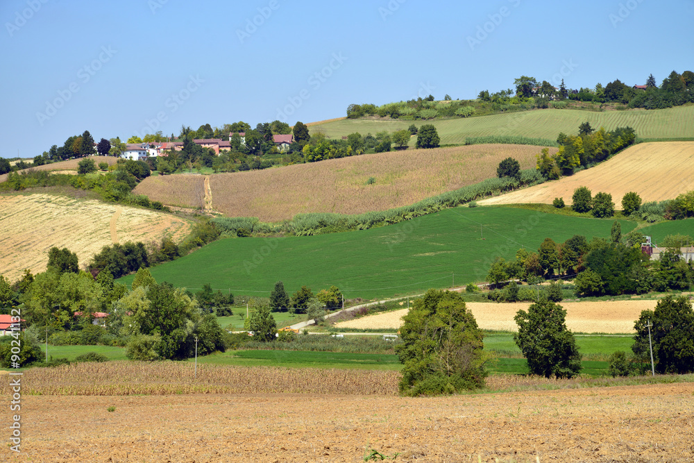 Fototapeta premium wieś Monferrato, Piemont