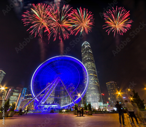 Photography Fireworks in Hong Kong, China