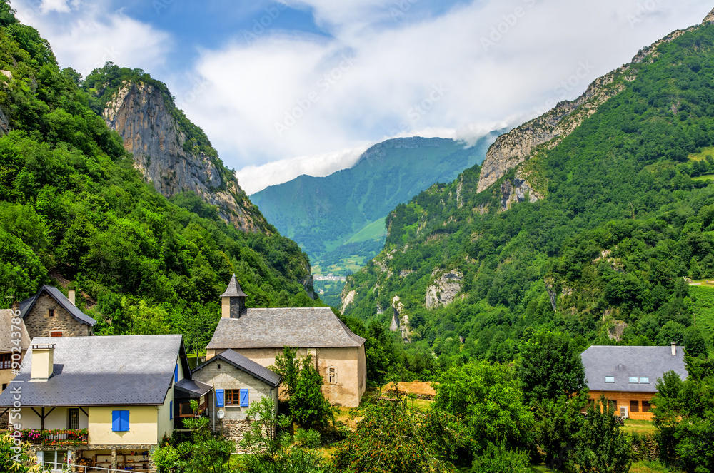 The French village of Borce. The French village of Borce.