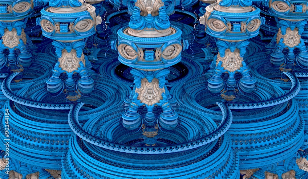 Fototapeta premium Computer rendered virtual scenery