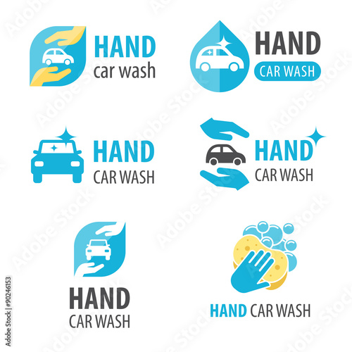Hand car wash logo